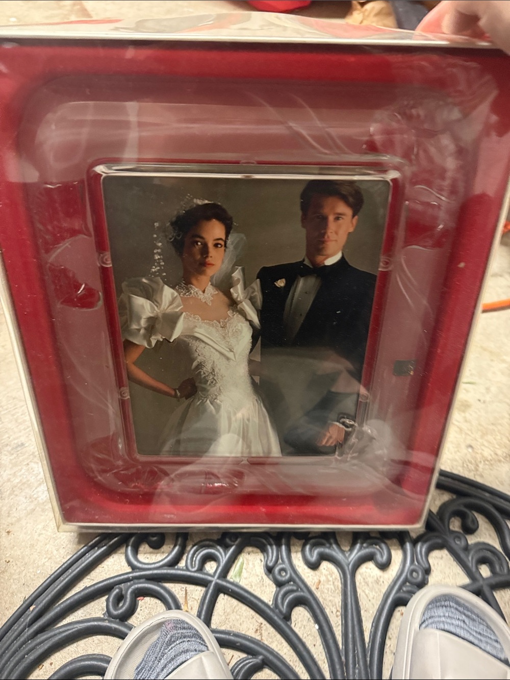 Mikasa crystal tender moments picture frame floral